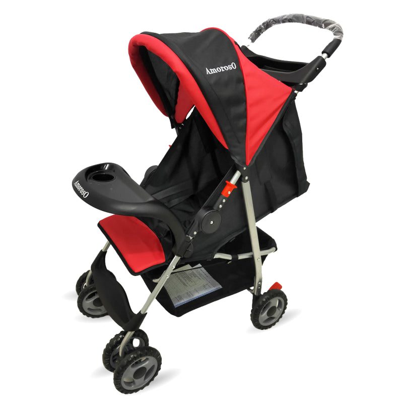 Lightweight Single Stroller With Cup Holder Red