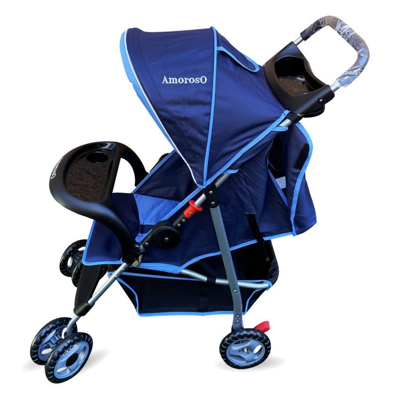 Convenient Single Stroller With Single Seat Front/Rear Tray