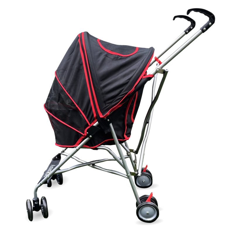 Travel Lite Dog Stroller Dog Carriage Black/Red