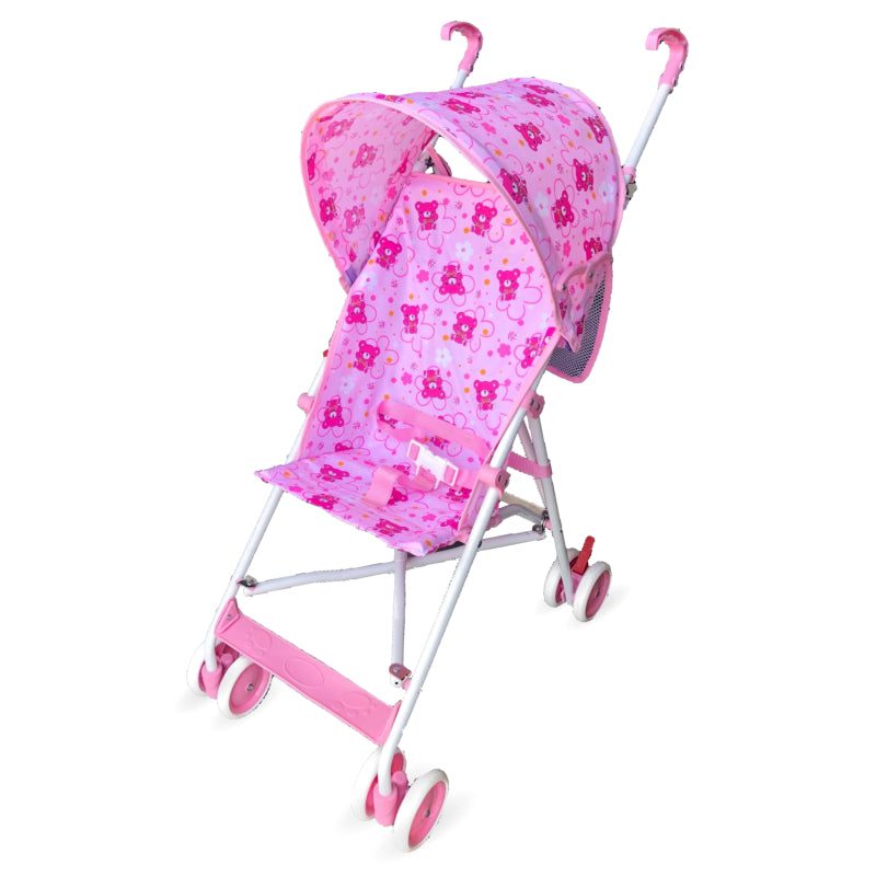 Easy to Carry Pink Girl Umbrella Stroller
