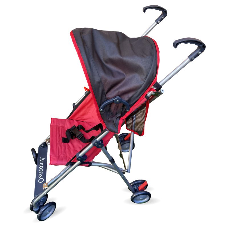 Foldable Lightweight Red Umbrella Stroller