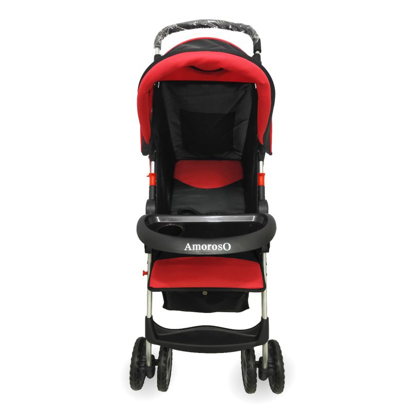 Lightweight Single Stroller With Cup Holder Red